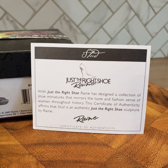 **RARE** Just the Right Shoe, Stud, 802822, 2007 - Picture 6 of 10